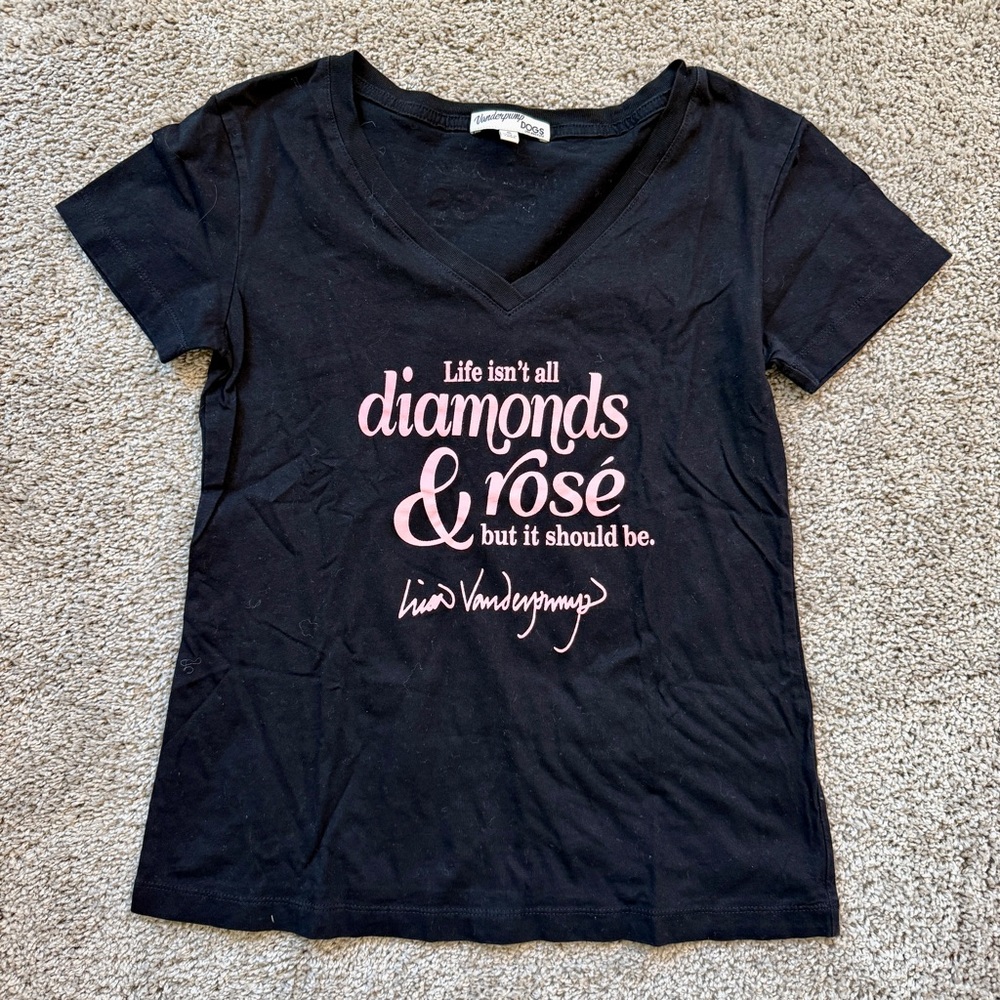 Vanderpump Dogs "Diamonds & Rose" T Shirt S